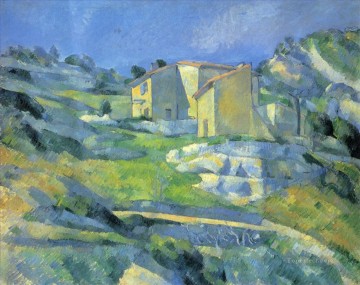  Houses Oil Painting - Houses at the LEstaque Paul Cezanne